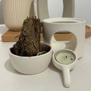 Multifunctional Aromatherapy Pure Copper Burner 干烤陶瓷素烧炉体 纯铜蝶